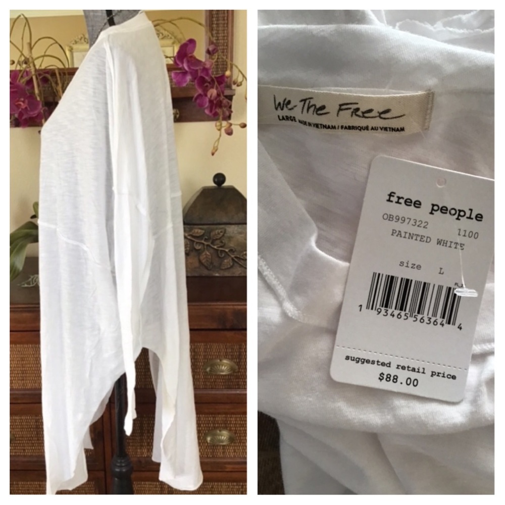 Free People Telltale Cotton Blend Tunic Top.  NWT. - Picture 5 of 7